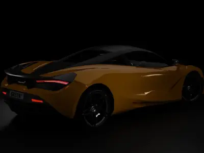 McLaren 720S Low-poly 3D model