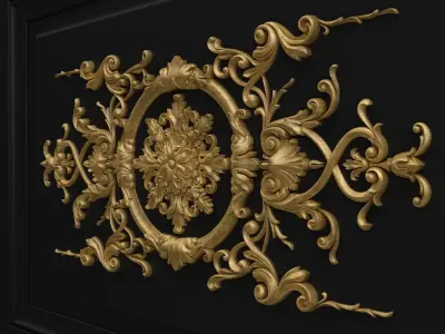Carved decor for CNC 3D model