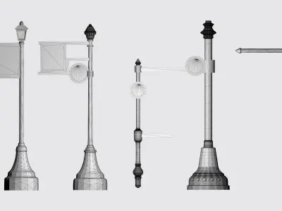 Vintage Lantern 3D Rendering 3D print model