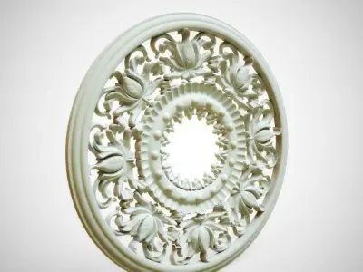 Engraving  no3 Low-poly 3D model