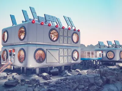 Modular Moon Station 3D model