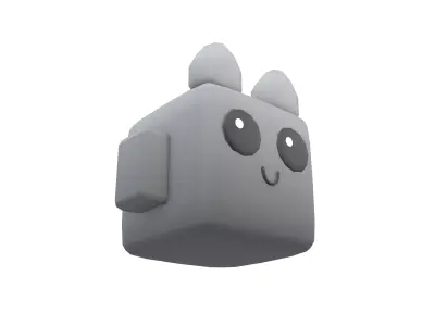 Basic Type Game Asset Pet Character v1 001 Low-poly 3D model