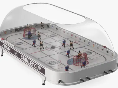 Stiga Stanley Cup Table Hockey with Game Stand Dome 3D model