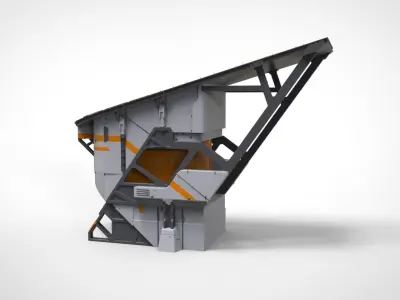 sci-fi solar collector 3D model