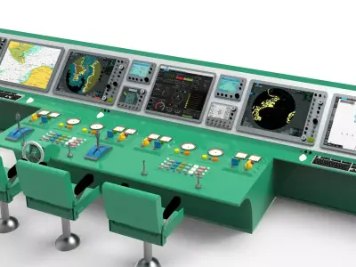 Navigation room ship 3D model
