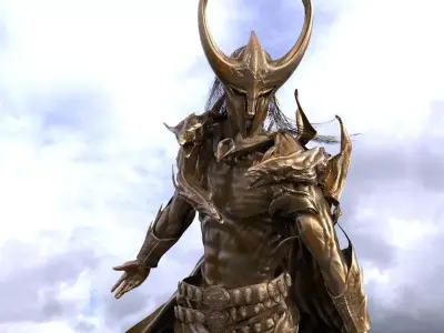 Snake Man Medieval 3D model