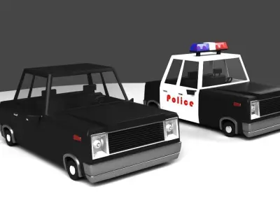 Cartoon Car 3D model