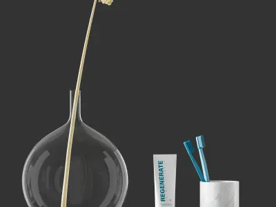 Bathroom Decorative Set 3D model