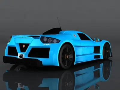 Gumpert Apollo S Low-poly 3D model