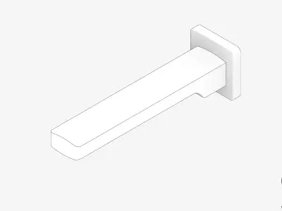 Wall Spout - Luxury - Bold Low-poly 3D model