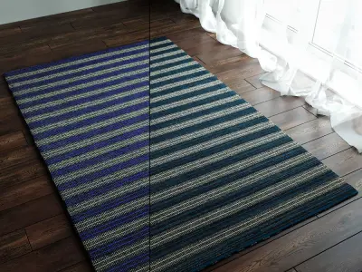 Sachi Stripe Rugs 3D model