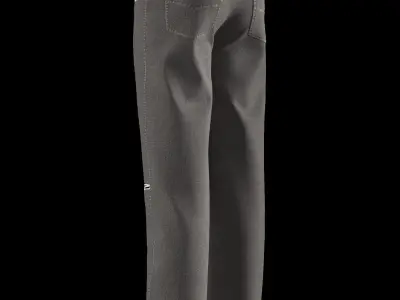 Male denim jean 3D model