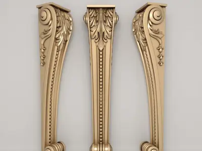 bracket classic brackets 3D model