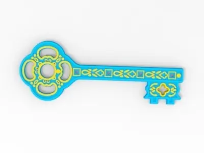 Luxury Decorative Key  3D print model