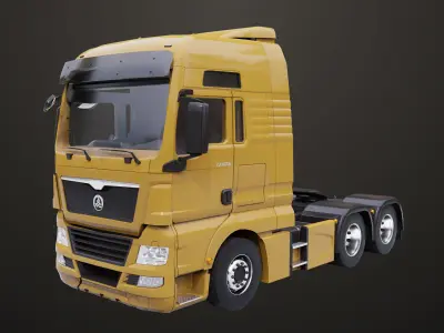 Generic Heavy Truck Chassis 04 Generic All PBR Textures Low-poly 3D model