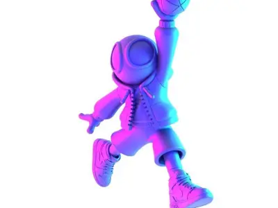 Spiderman Air Jordan 1 Chibi toy 3D print model
