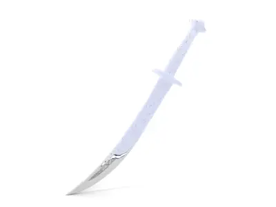 Elegant Black Sword model pack Low-poly 3D model