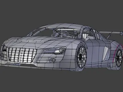 Audi R8 LMS Low-poly 3D model
