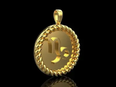 Zodiac sign Capricorn Model 859 3D print model