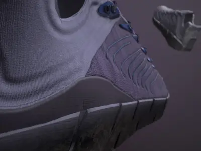 shoes sneakers Low-poly 3D model