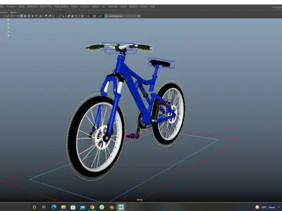 3D Bicycle Rig Low-poly 3D model