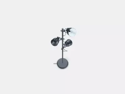 HEKTAR Floor lamp with 3-spot 3D model