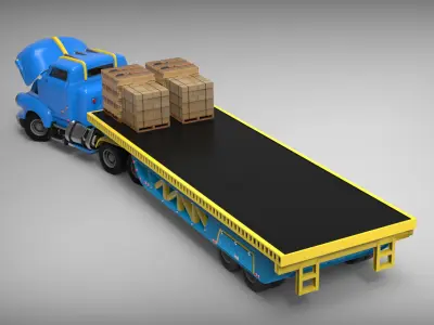 FALL OUT TRUCK 3D model