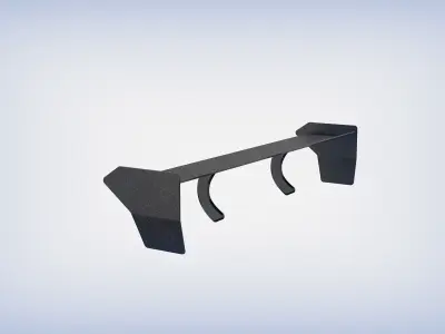 spoiler combo rear 3vol 3D model