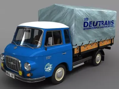 Barkas B1000 1961 3D model