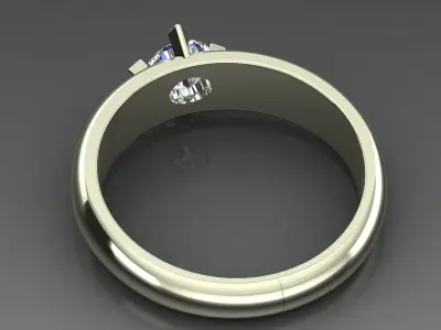 Band Ring 3D print model 20