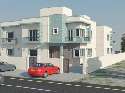 beatifull house Free low-poly 3D model