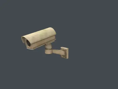 CCTV Camera Low-poly 3D model