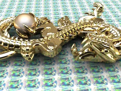 Dragon Jewelry 3D Print Model 3D print model