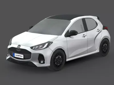 Mazda 2 Hybrid 2024 Low-poly 3D model