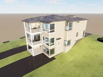 Villa House interior 3D model