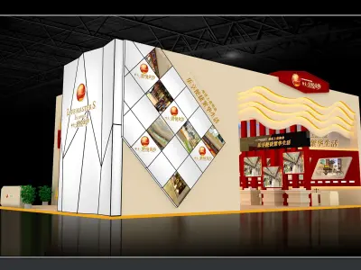 Exhibition - Area - 11X16-3DMAX2009-025 3D model