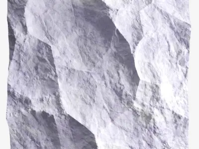 323-RockPanel piece of rock 3D model