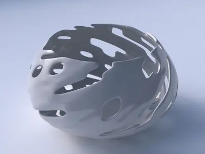 Bowl squeezed twisted with smooth cuts 3D print model