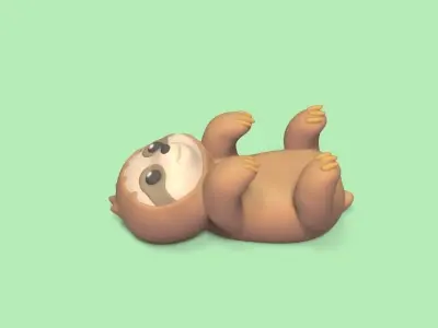 Sloth Chopsticks Holder 3D print model