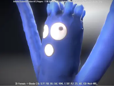 Skydancer with Animation Low-poly 3D model