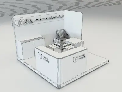Booth Exhibition Stand a653b 3D model