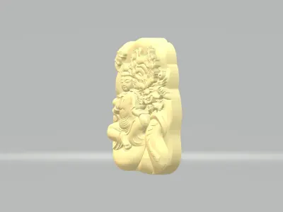Guanyin Dragon Pendant  3D print model