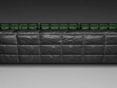 Modern Fabric Sofa   Low-poly 3D model
