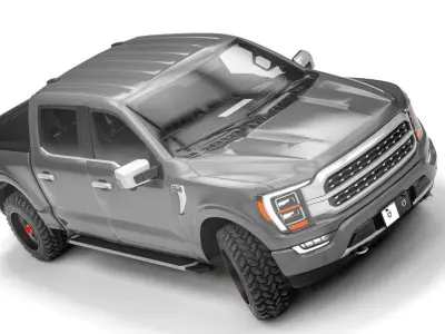 Generic Pickup 2022 Low-poly 3D model