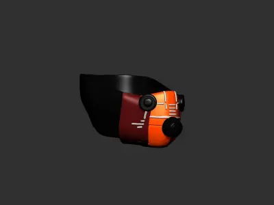 gas mask helmet high poly sculpt 3d printable 3D model