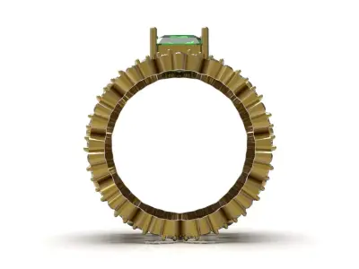 Royal Tree printable cad jewelry eternity Ring model rr0067 3D print model