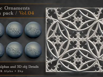 Gothic Ornaments VOL 04  3D model