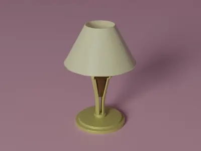 Fancy lamp Low-poly 3D model