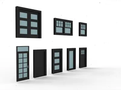 Window Door Model 2 3D model