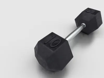 Dumbbell Low-poly 3D model